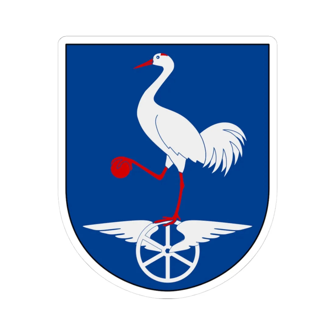 Bollnäs stad vapen (Sweden) (Coat of Arms) STICKER Vinyl Kiss-Cut Decal 3 Inch White - The Sticker Space