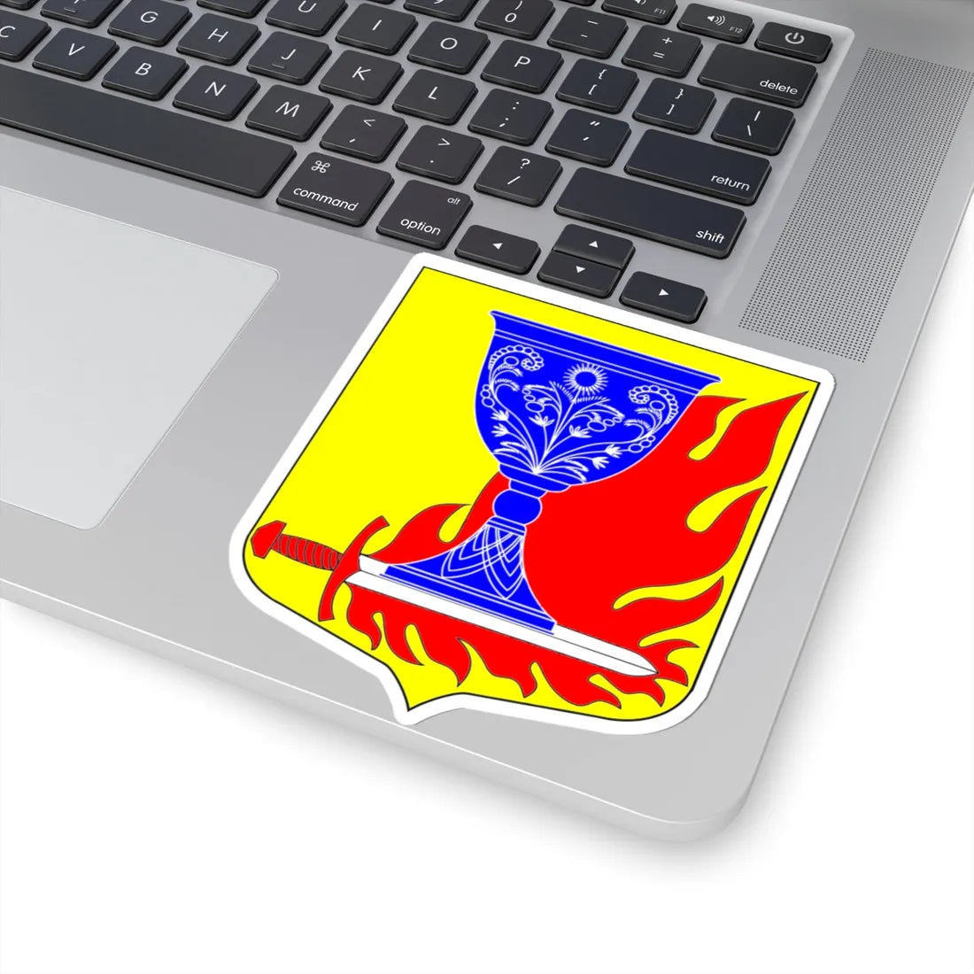 Bolshelutskoye gerb (Russia) (Coat of Arms) STICKER Vinyl Kiss-Cut Decal - The Sticker Space