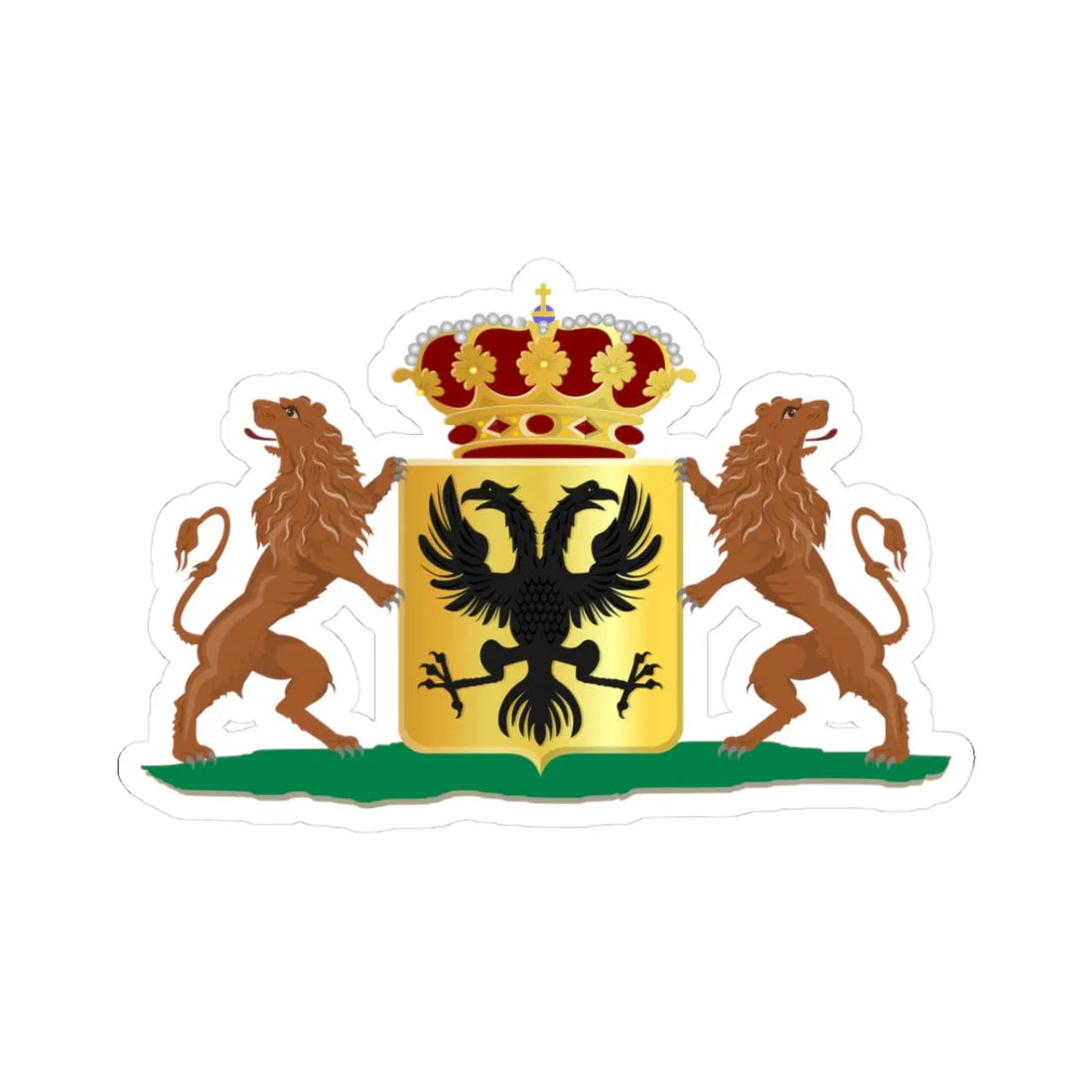 Bolsward wapen 1818 (Netherlands) (Coat of Arms) STICKER Vinyl Kiss-Cut Decal 3 Inch White - The Sticker Space