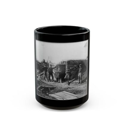 Bomb Proof Quarters In Fort Burnham (U.S. Civil War) Black Coffee Mug