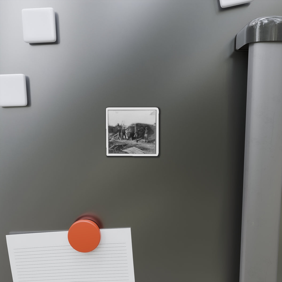 Bomb Proof Quarters In Fort Burnham (U.S. Civil War) Refrigerator Magnet-The Sticker Space