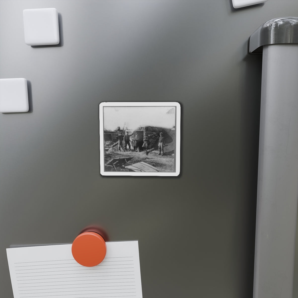 Bomb Proof Quarters In Fort Burnham (U.S. Civil War) Refrigerator Magnet-The Sticker Space