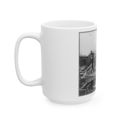 Bomb Proof Quarters In Fort Burnham (U.S. Civil War) White Coffee Mug-The Sticker Space