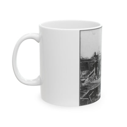 Bomb Proof Quarters In Fort Burnham (U.S. Civil War) White Coffee Mug-The Sticker Space