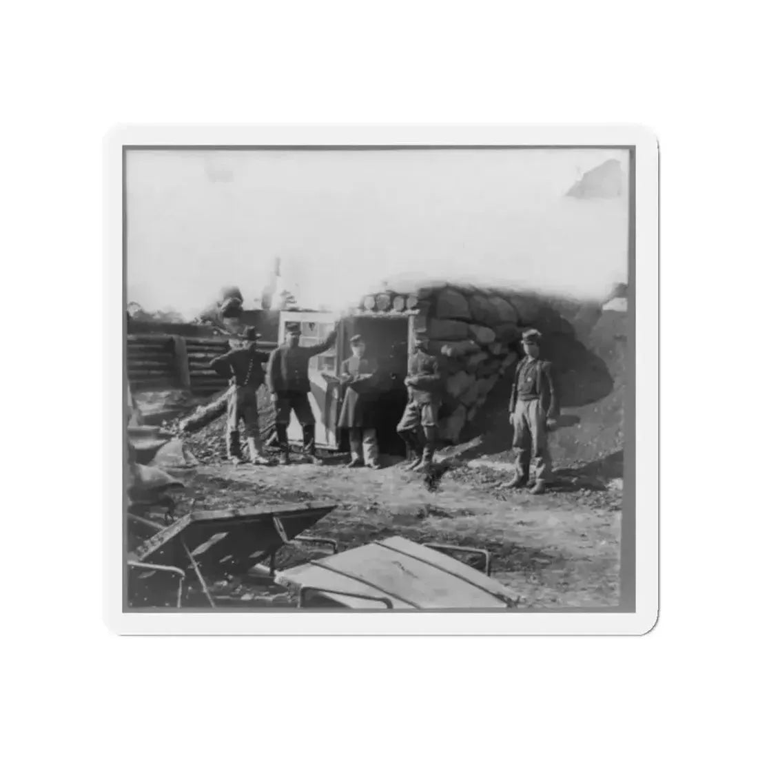 Bomb Proof Quarters In Fort Burnham (U.S. Civil War) Refrigerator Magnet - The Sticker Space