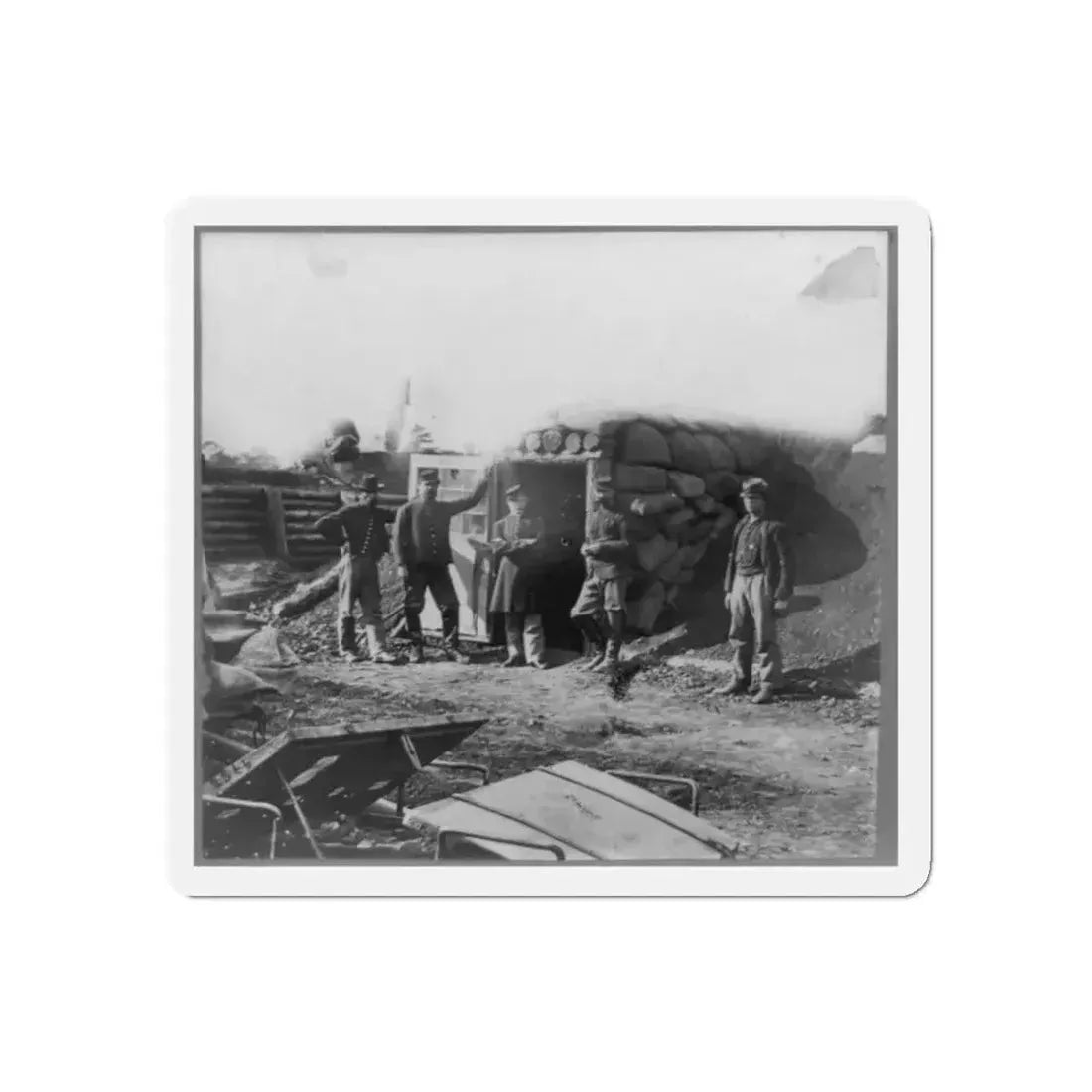 Bomb Proof Quarters In Fort Burnham (U.S. Civil War) Refrigerator Magnet - The Sticker Space