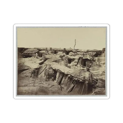 Bomb-Proof Quarters in Fort Sedgwick in Front of Petersburg, Va. (U.S. Civil War) STICKER Vinyl Kiss-Cut Decal 4 Inch White - The Sticker Space