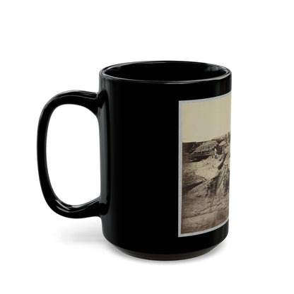 Bomb-Proof Quarters In Fort Sedgwick In Front Of Petersburg, Va. (U.S. Civil War) Black Coffee Mug