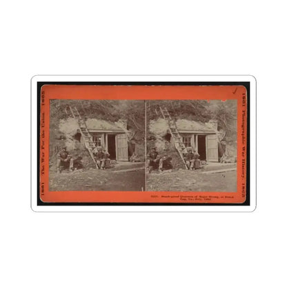 Bomb-Proof Quarters of Major Strong, at Dutch Gap, Va., July, 1864 (U.S. Civil War) STICKER Vinyl Kiss-Cut Decal 2 Inch White - The Sticker Space