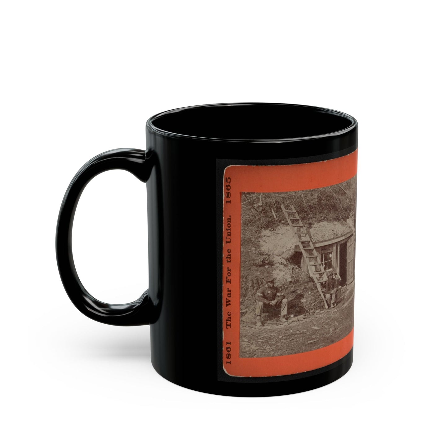 Bomb-Proof Quarters Of Major Strong, At Dutch Gap, Va., July, 1864 (U.S. Civil War) Black Coffee Mug