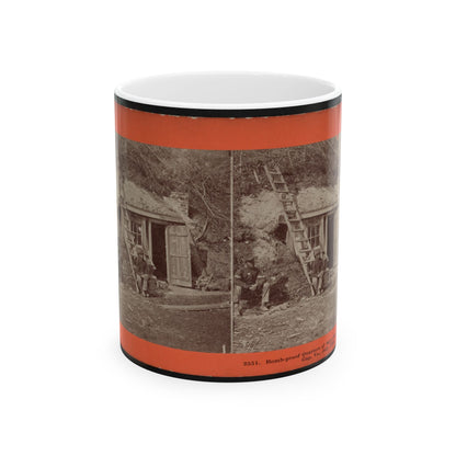 Bomb-Proof Quarters Of Major Strong, At Dutch Gap, Va., July, 1864 (U.S. Civil War) White Coffee Mug