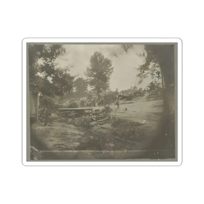 Bomb-Proof Quarters on the Lines in Front of Petersburg, Va. Aug. 1864 (U.S. Civil War) STICKER Vinyl Kiss-Cut Decal 6 Inch White - The Sticker Space