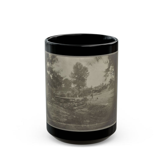 Bomb-Proof Quarters On The Lines In Front Of Petersburg, Va. Aug. 1864 (U.S. Civil War) Black Coffee Mug