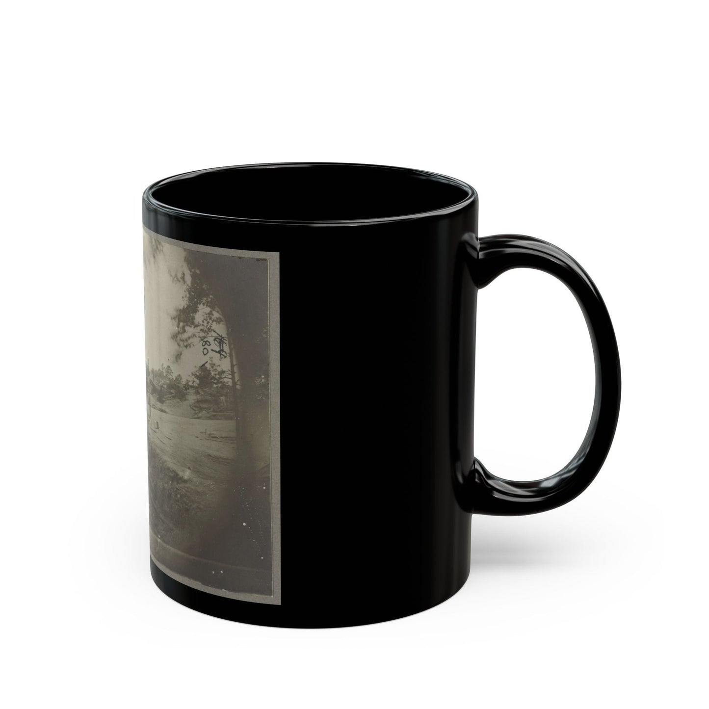 Bomb-Proof Quarters On The Lines In Front Of Petersburg, Va. Aug. 1864 (U.S. Civil War) Black Coffee Mug