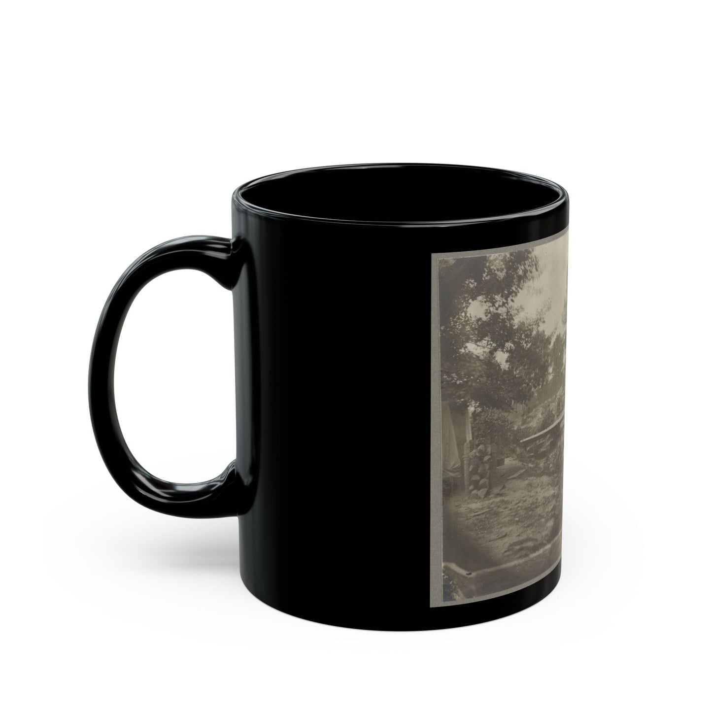 Bomb-Proof Quarters On The Lines In Front Of Petersburg, Va. Aug. 1864 (U.S. Civil War) Black Coffee Mug