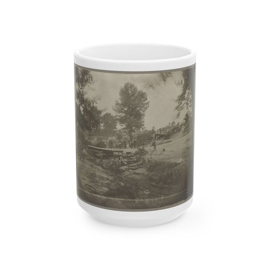 Bomb-Proof Quarters On The Lines In Front Of Petersburg, Va. Aug. 1864 (U.S. Civil War) White Coffee Mug