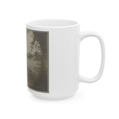 Bomb-Proof Quarters On The Lines In Front Of Petersburg, Va. Aug. 1864 (U.S. Civil War) White Coffee Mug