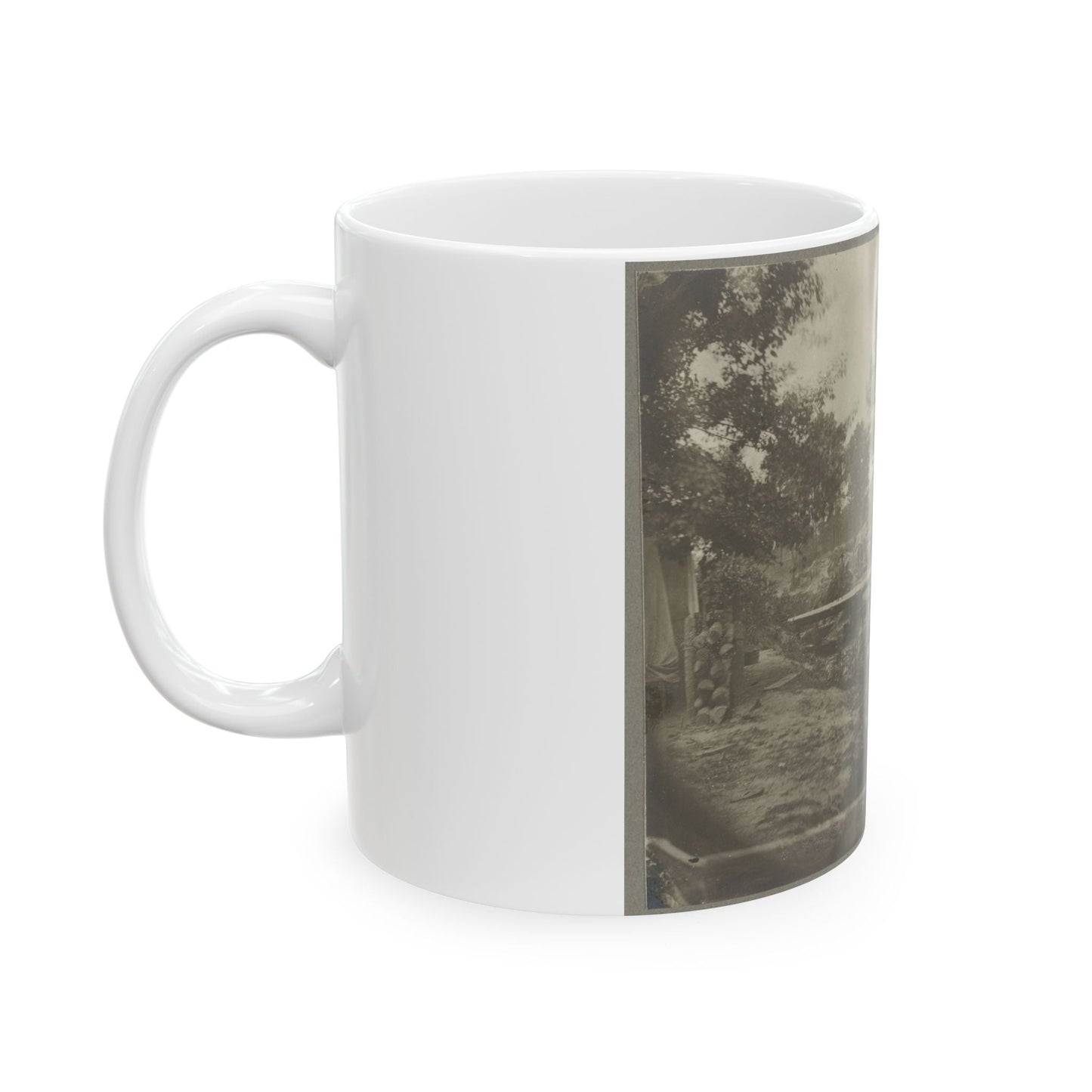 Bomb-Proof Quarters On The Lines In Front Of Petersburg, Va. Aug. 1864 (U.S. Civil War) White Coffee Mug