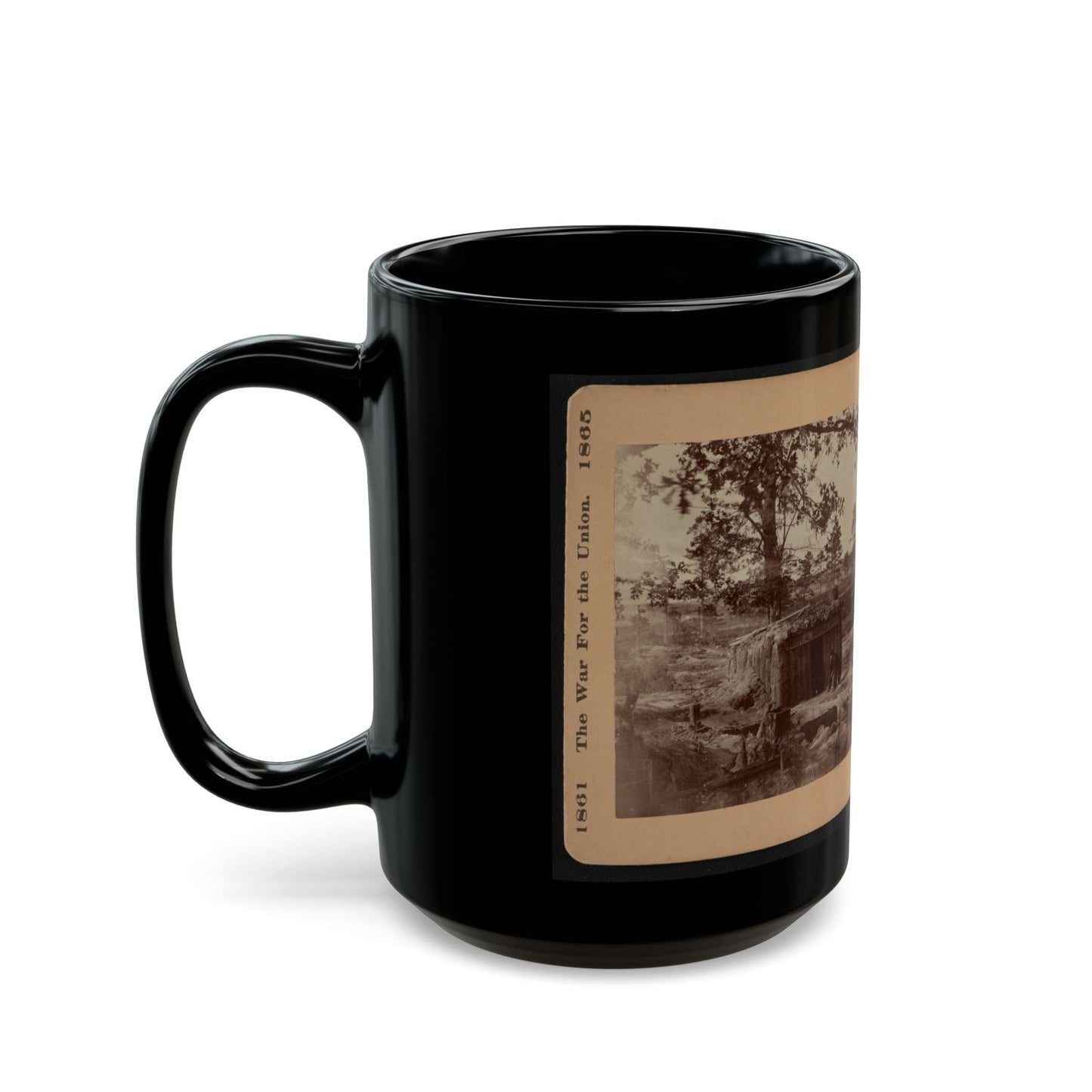 Bomb-Proof Restaurant On The Petersburg Line 001 (U.S. Civil War) Black Coffee Mug