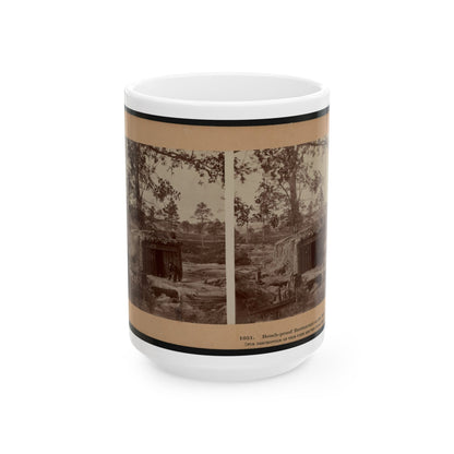 Bomb-Proof Restaurant On The Petersburg Line 001 (U.S. Civil War) White Coffee Mug