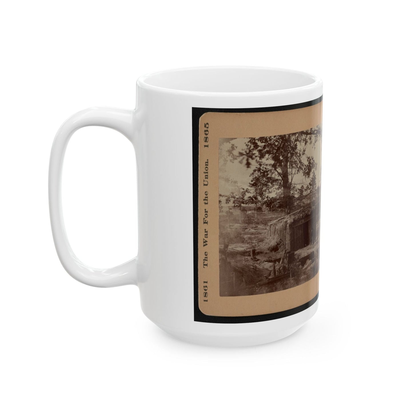 Bomb-Proof Restaurant On The Petersburg Line 001 (U.S. Civil War) White Coffee Mug