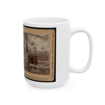 Bomb-Proof Restaurant On The Petersburg Line 001 (U.S. Civil War) White Coffee Mug