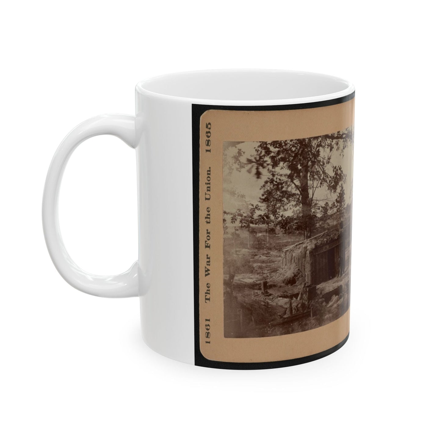 Bomb-Proof Restaurant On The Petersburg Line 001 (U.S. Civil War) White Coffee Mug