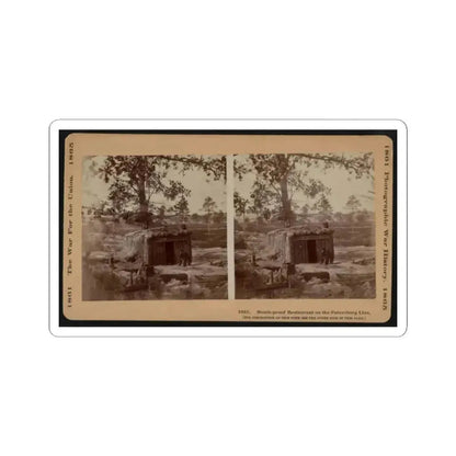Bomb-Proof Restaurant on the Petersburg Line 001 (U.S. Civil War) STICKER Vinyl Kiss-Cut Decal 2 Inch White - The Sticker Space