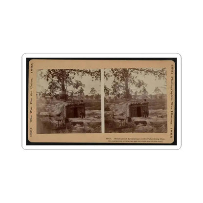 Bomb-Proof Restaurant on the Petersburg Line 001 (U.S. Civil War) STICKER Vinyl Kiss-Cut Decal 3 Inch White - The Sticker Space