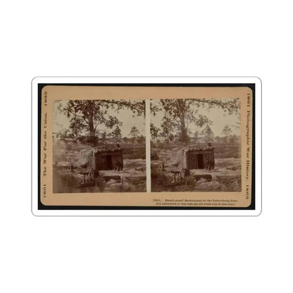 Bomb-Proof Restaurant on the Petersburg Line 001 (U.S. Civil War) STICKER Vinyl Kiss-Cut Decal 4 Inch White - The Sticker Space