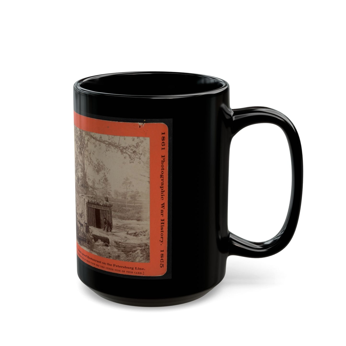 Bomb-Proof Restaurant On The Petersburg Line (U.S. Civil War) Black Coffee Mug