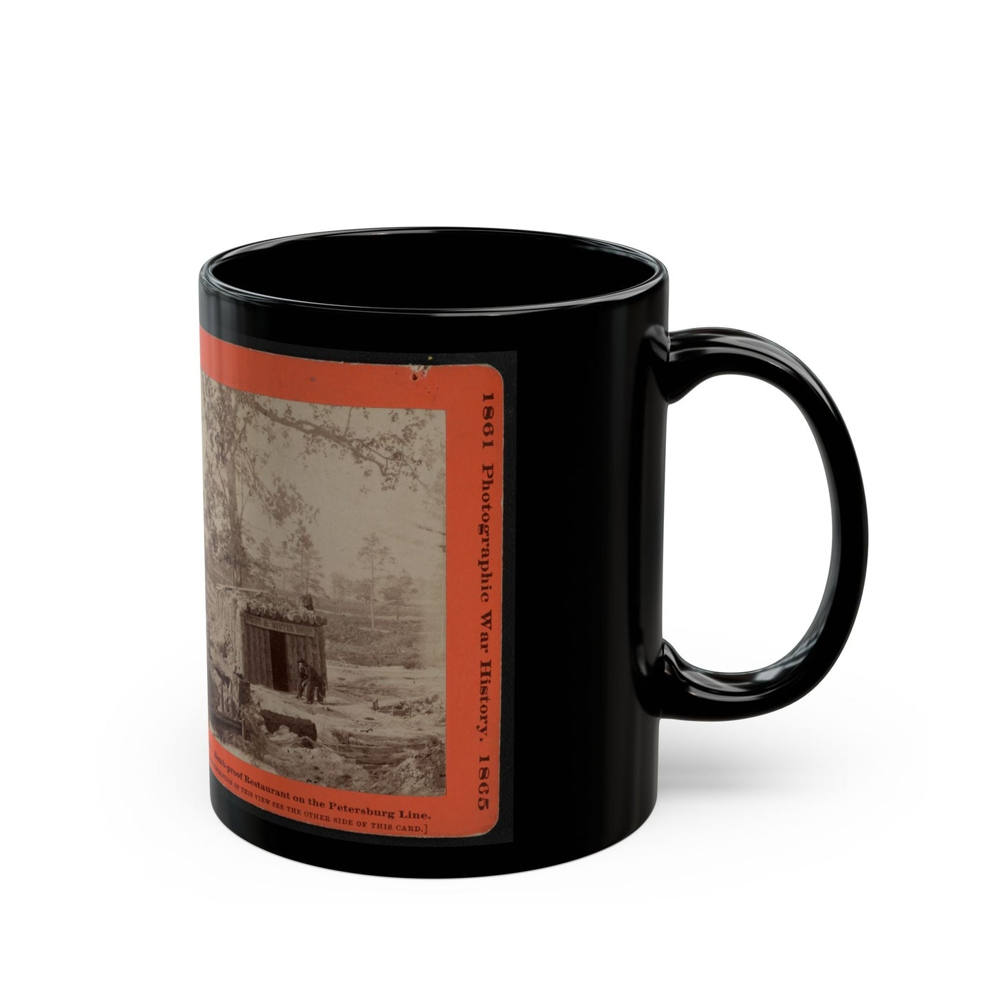 Bomb-Proof Restaurant On The Petersburg Line (U.S. Civil War) Black Coffee Mug