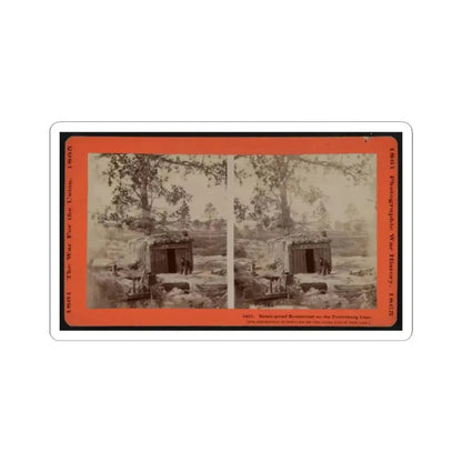 Bomb-Proof Restaurant on the Petersburg Line (U.S. Civil War) STICKER Vinyl Kiss-Cut Decal 2 Inch White - The Sticker Space