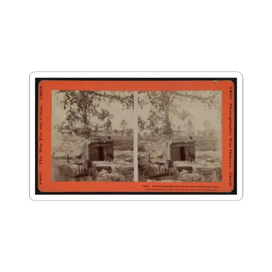 Bomb-Proof Restaurant on the Petersburg Line (U.S. Civil War) STICKER Vinyl Kiss-Cut Decal 2 Inch White - The Sticker Space