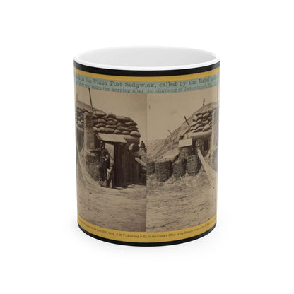 Bomb-Proofs In The Union Fort Sedgwick, Called By The Rebel Soldiers  Fort Hell (U.S. Civil War) White Coffee Mug