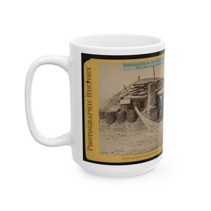 Bomb-Proofs In The Union Fort Sedgwick, Called By The Rebel Soldiers  Fort Hell (U.S. Civil War) White Coffee Mug