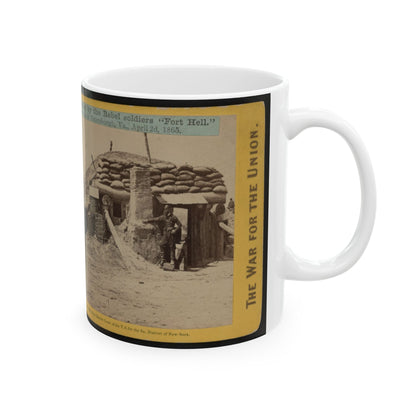 Bomb-Proofs In The Union Fort Sedgwick, Called By The Rebel Soldiers  Fort Hell (U.S. Civil War) White Coffee Mug