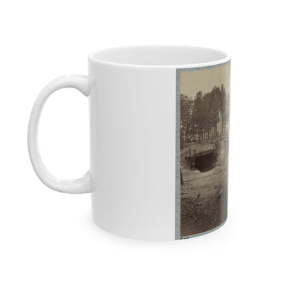 Bombproof Huts In The Front Line Before Petersburg, August 10, 1864 (U.S. Civil War) White Coffee Mug-The Sticker Space