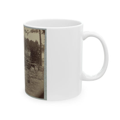 Bombproof Huts In The Front Line Before Petersburg, August 10, 1864 (U.S. Civil War) White Coffee Mug-The Sticker Space