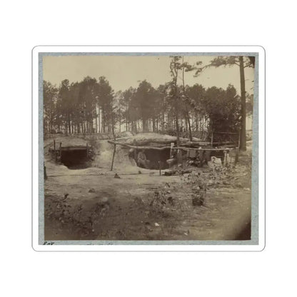 Bombproof Huts in the Front Line Before Petersburg, August 10, 1864 (U.S. Civil War) STICKER Vinyl Kiss-Cut Decal 3 Inch White - The Sticker Space