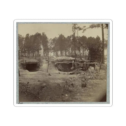 Bombproof Huts in the Front Line Before Petersburg, August 10, 1864 (U.S. Civil War) STICKER Vinyl Kiss-Cut Decal 6 Inch White - The Sticker Space