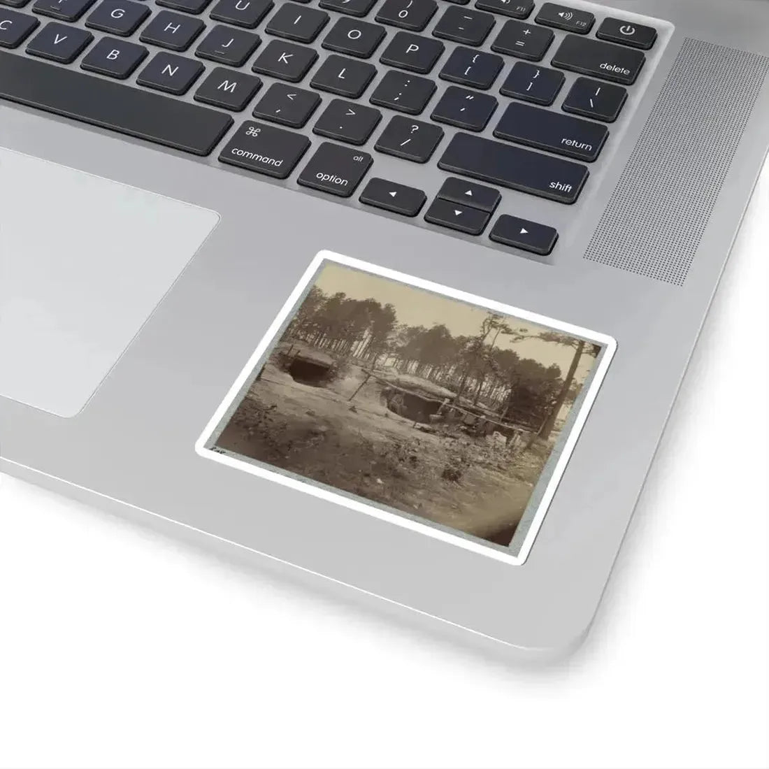 Bombproof Huts in the Front Line Before Petersburg, August 10, 1864 (U.S. Civil War) STICKER Vinyl Kiss-Cut Decal - The Sticker Space