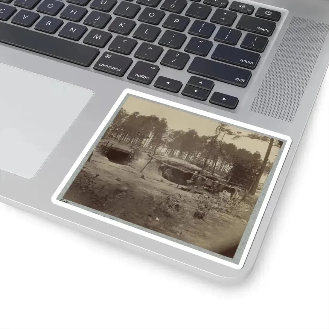 Bombproof Huts in the Front Line Before Petersburg, August 10, 1864 (U.S. Civil War) STICKER Vinyl Kiss-Cut Decal - The Sticker Space