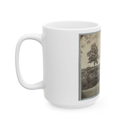 Bombproof Kitchen And Tents On Front Line In Front Of Petersburg, August 10, 1864 (U.S. Civil War) White Coffee Mug