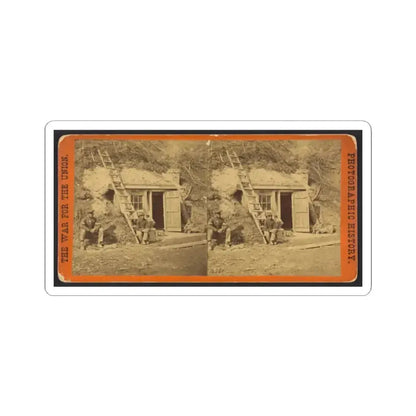 Bombproof Quarters of Maj. Strong, at Dutch Gap, 16Th N.Y. Artillery (U.S. Civil War) STICKER Vinyl Kiss-Cut Decal 2 Inch White - The Sticker Space