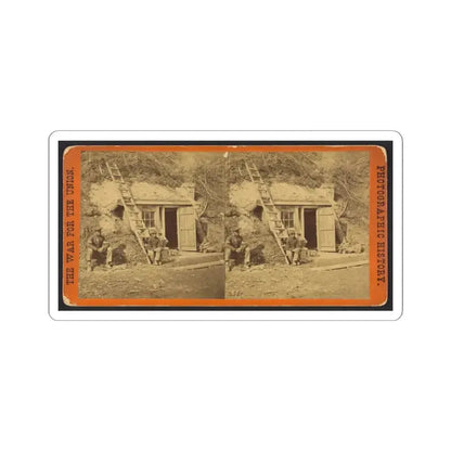 Bombproof Quarters of Maj. Strong, at Dutch Gap, 16Th N.Y. Artillery (U.S. Civil War) STICKER Vinyl Kiss-Cut Decal 3 Inch White - The Sticker Space