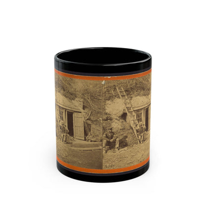 Bombproof Quarters Of Maj. Strong, At Dutch Gap, 16th N.Y. Artillery (U.S. Civil War) Black Coffee Mug