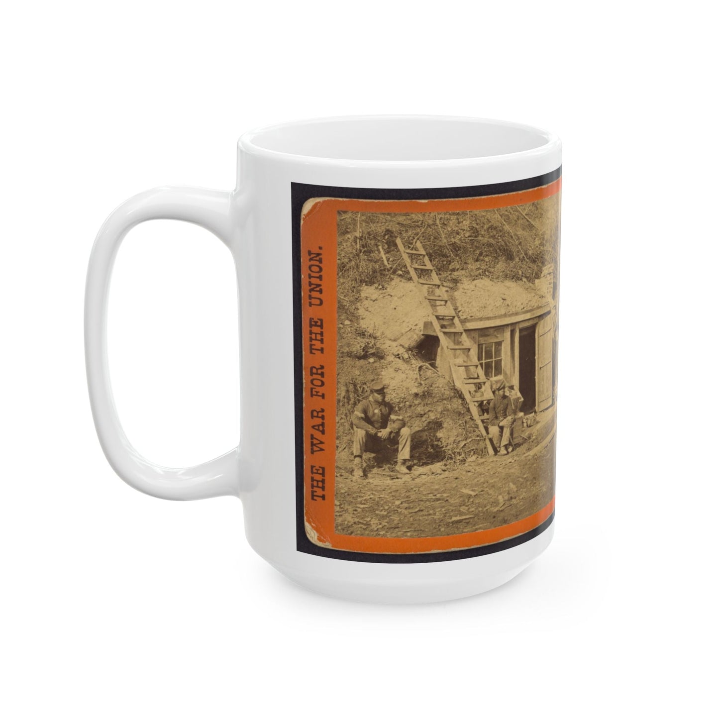 Bombproof Quarters Of Maj. Strong, At Dutch Gap, 16th N.Y. Artillery (U.S. Civil War) White Coffee Mug