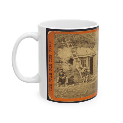 Bombproof Quarters Of Maj. Strong, At Dutch Gap, 16th N.Y. Artillery (U.S. Civil War) White Coffee Mug