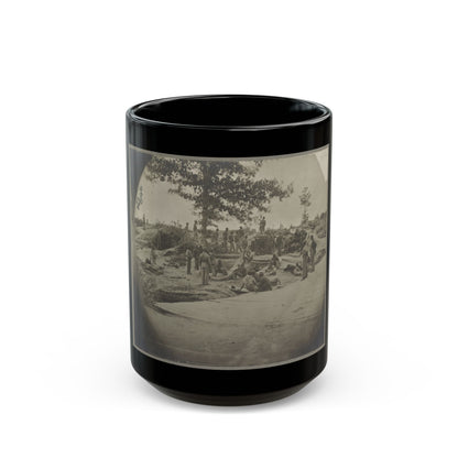 Bombproof Quarters On The Lines In Front Of Petersburg, Va. Aug. 1864 (U.S. Civil War) Black Coffee Mug